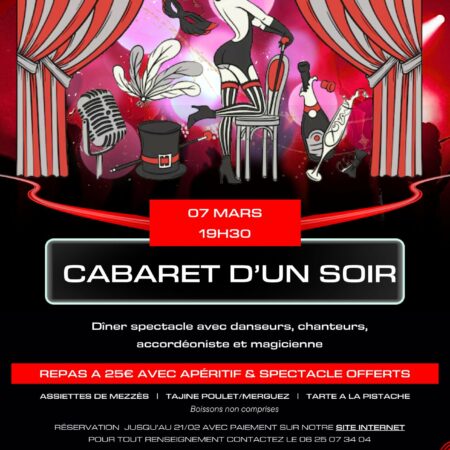 Soirée Cabaret du 7 Mars 2026