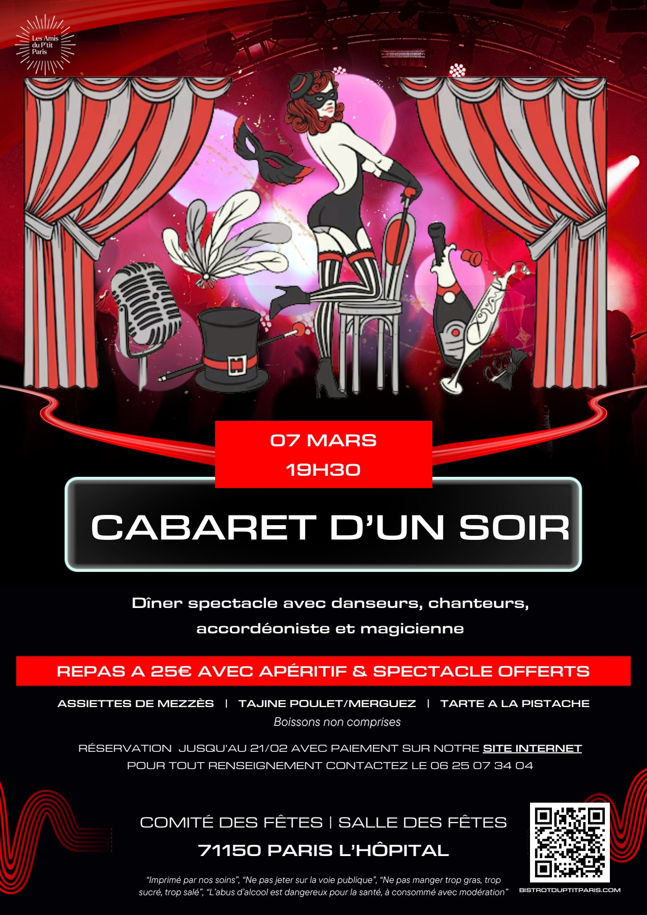 Soirée Cabaret du 7 Mars 2026